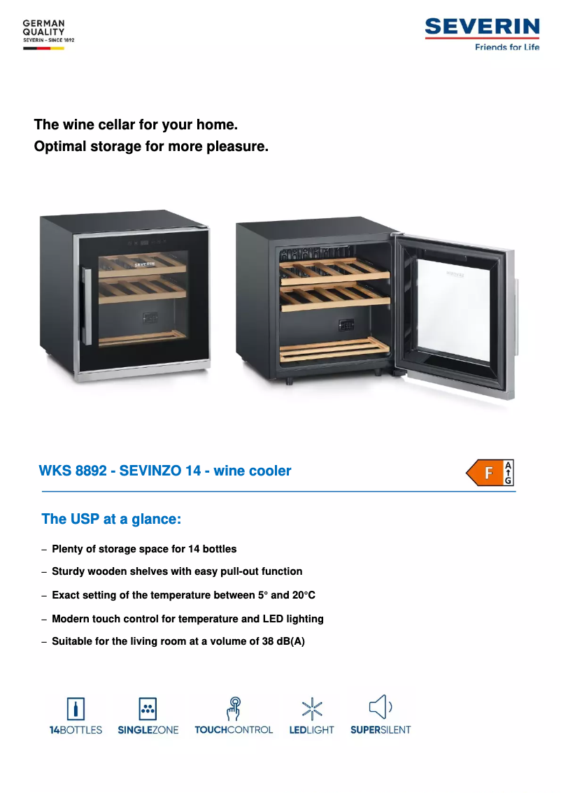 Image de la première page du manuel de l'appareil WKS 8892