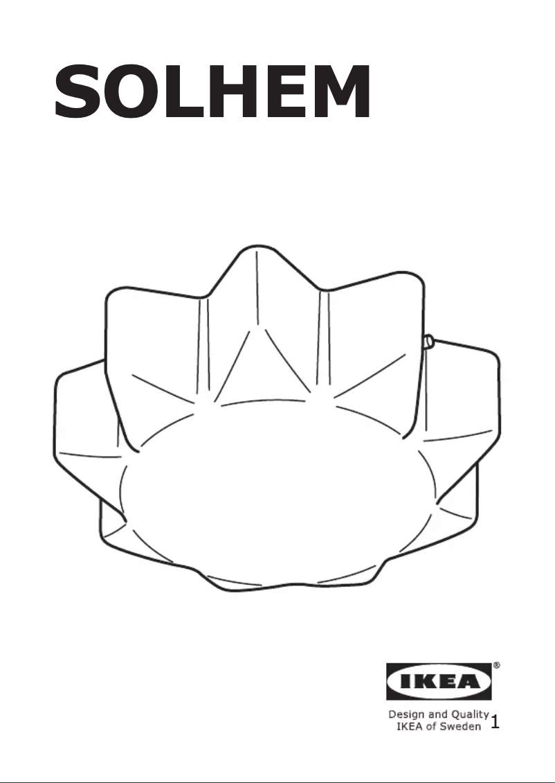 Image de la première page du manuel de l'appareil SOLHEM