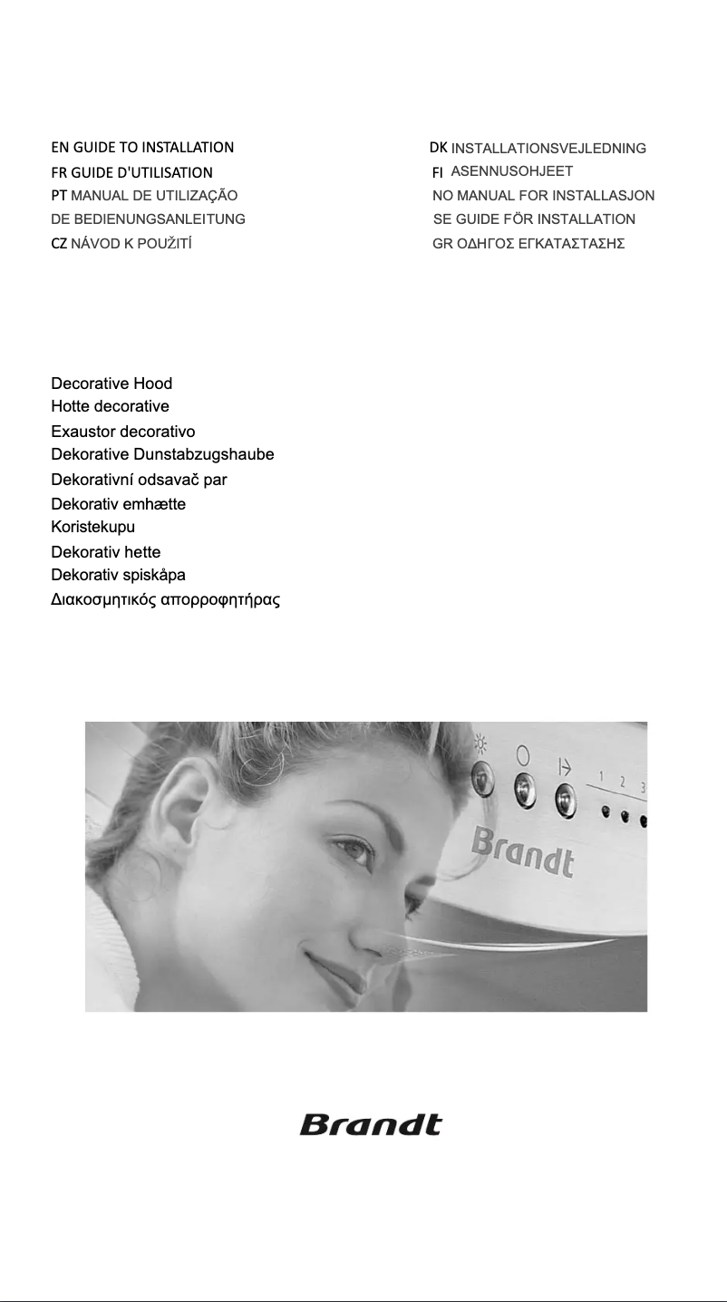 Page 1 de la notice Manuel utilisateur Brandt AD1188X