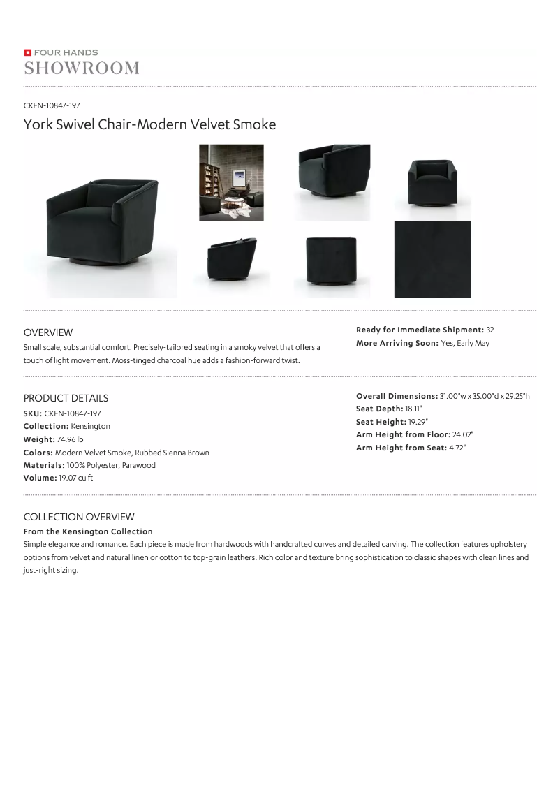 Page 1 de la notice Manuel utilisateur Four Hands CKEN-10847-197