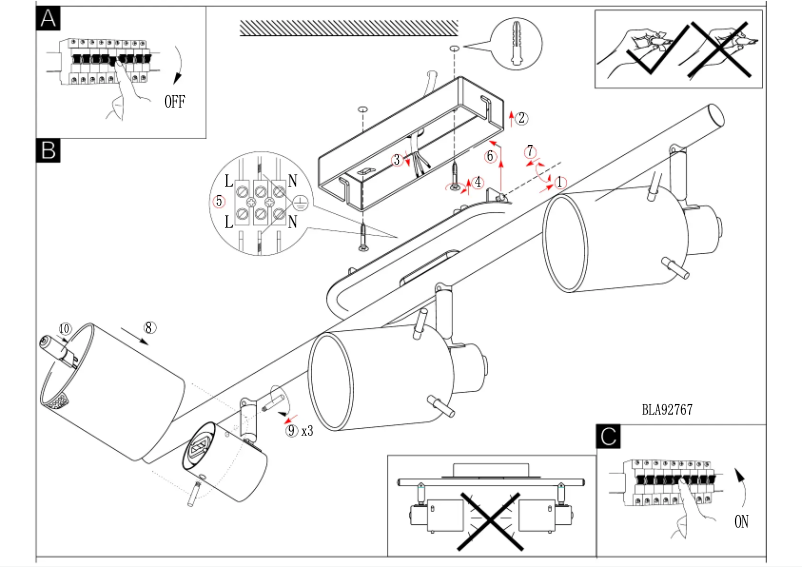 Page n°1 - Manuel utilisateur Eglo Tarolo 1