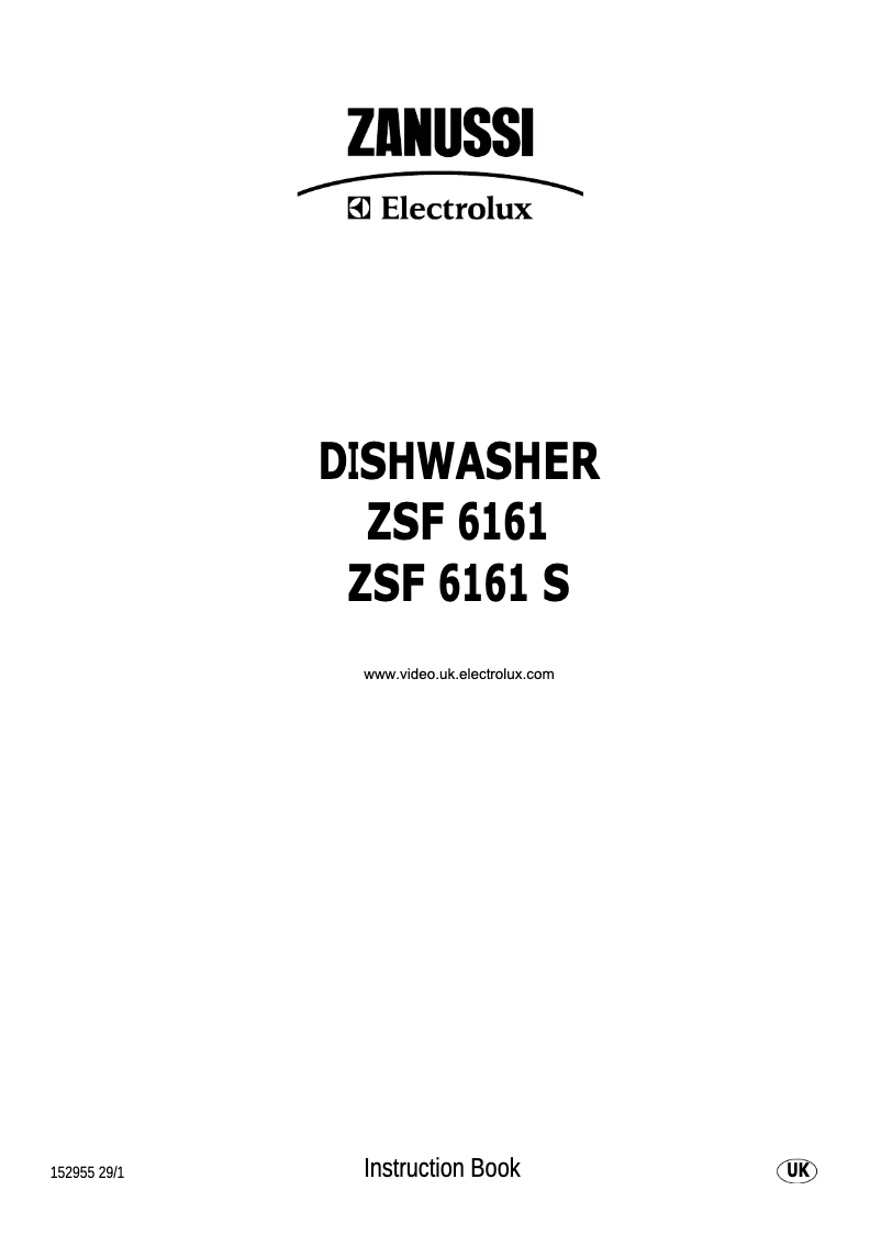 Página 1 del manual Manual de usuario Zanussi-Electrolux ZSF6161S