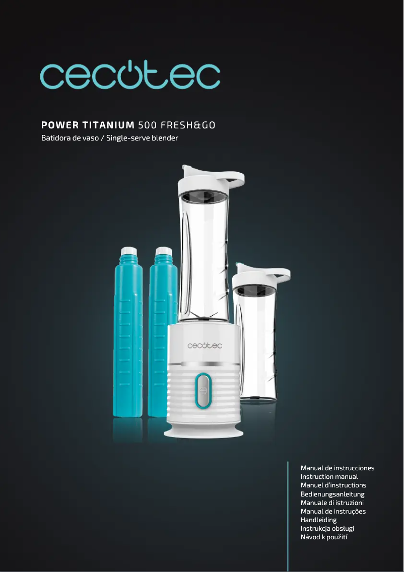Page n°1 - Manuel utilisateur Cecotec Power Titanium 500 Fresh&Go