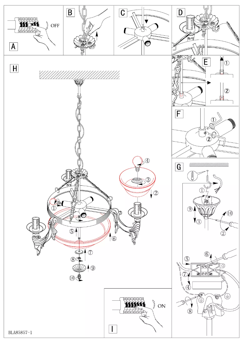 Page n°1 - Manuel utilisateur Eglo Marbella