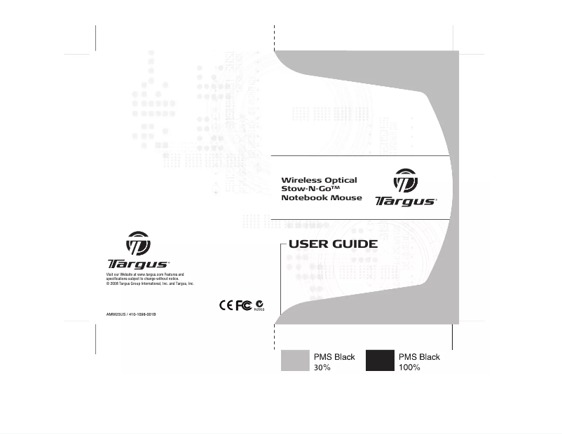Page n°1 - Manuel utilisateur Targus AMW25US