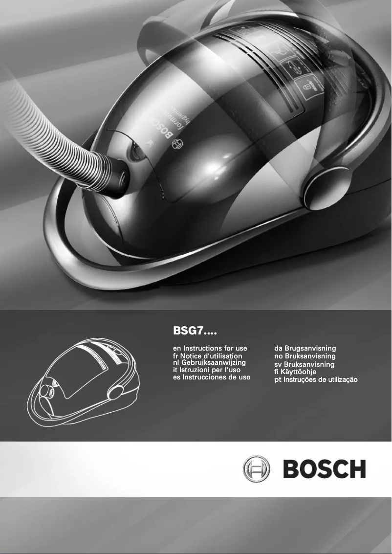 Página 1 del manual Manual de usuario Bosch BSG 71666