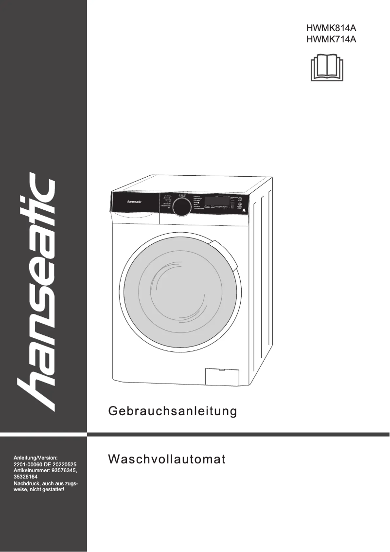 Page n°1 - Manuel utilisateur Hanseatic HWMK714A