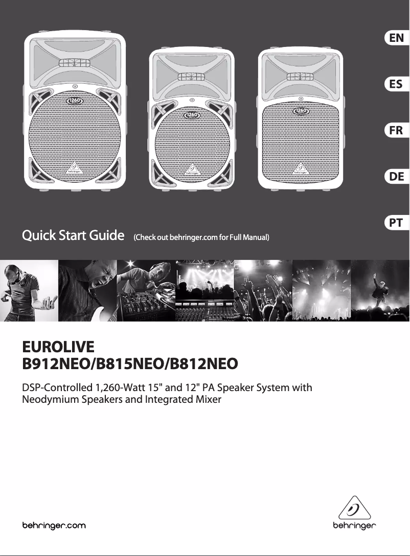 Page n°1 - Manuel utilisateur Behringer Eurolive B815NEO