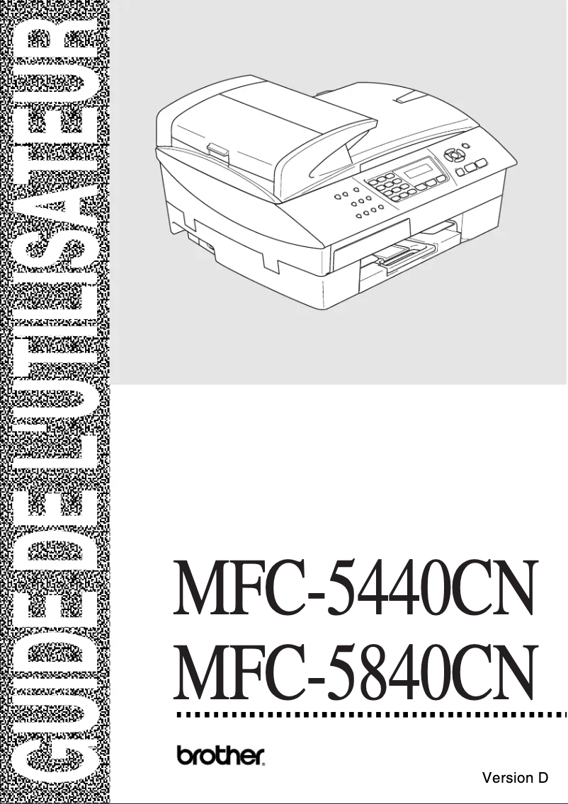 Page 1 de la notice Manuel utilisateur Brother MFC-5840CN