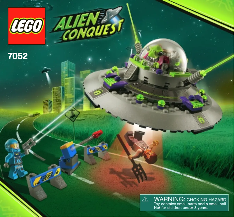 Page 1 de la notice Manuel utilisateur Lego Alien Conquest 7052