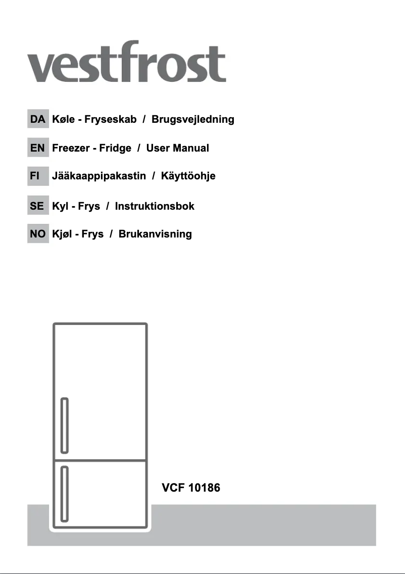 Image de la première page du manuel de l'appareil VCF 10186