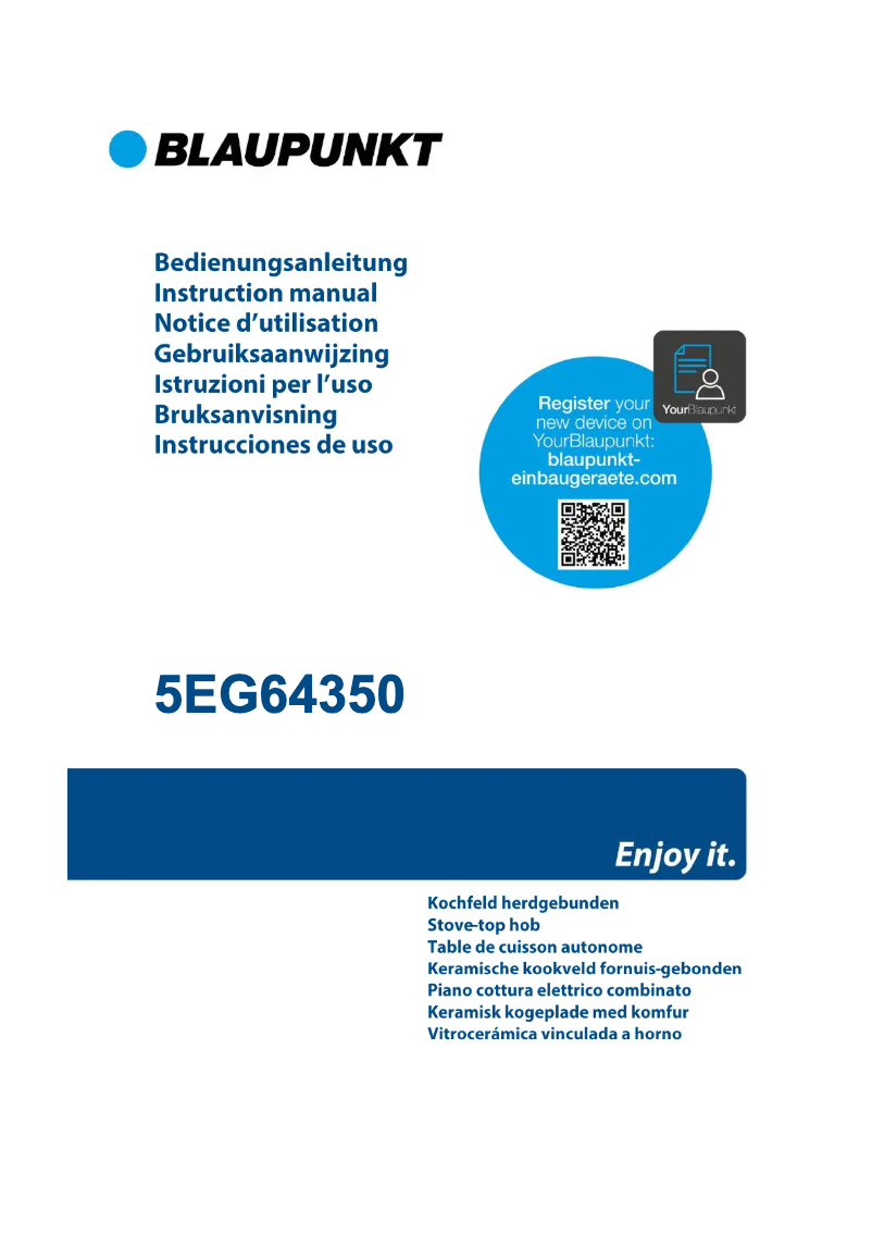 Página 1 del manual Guía de instalación Blaupunkt 5EG64350