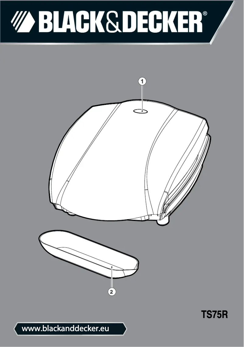 Page 1 de la notice Manuel utilisateur Black & Decker TS75R