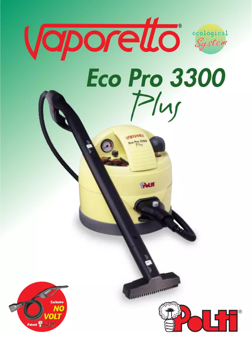 Page n°1 - Manuel utilisateur Polti Vaporetto Eco Pro 3300 Plus