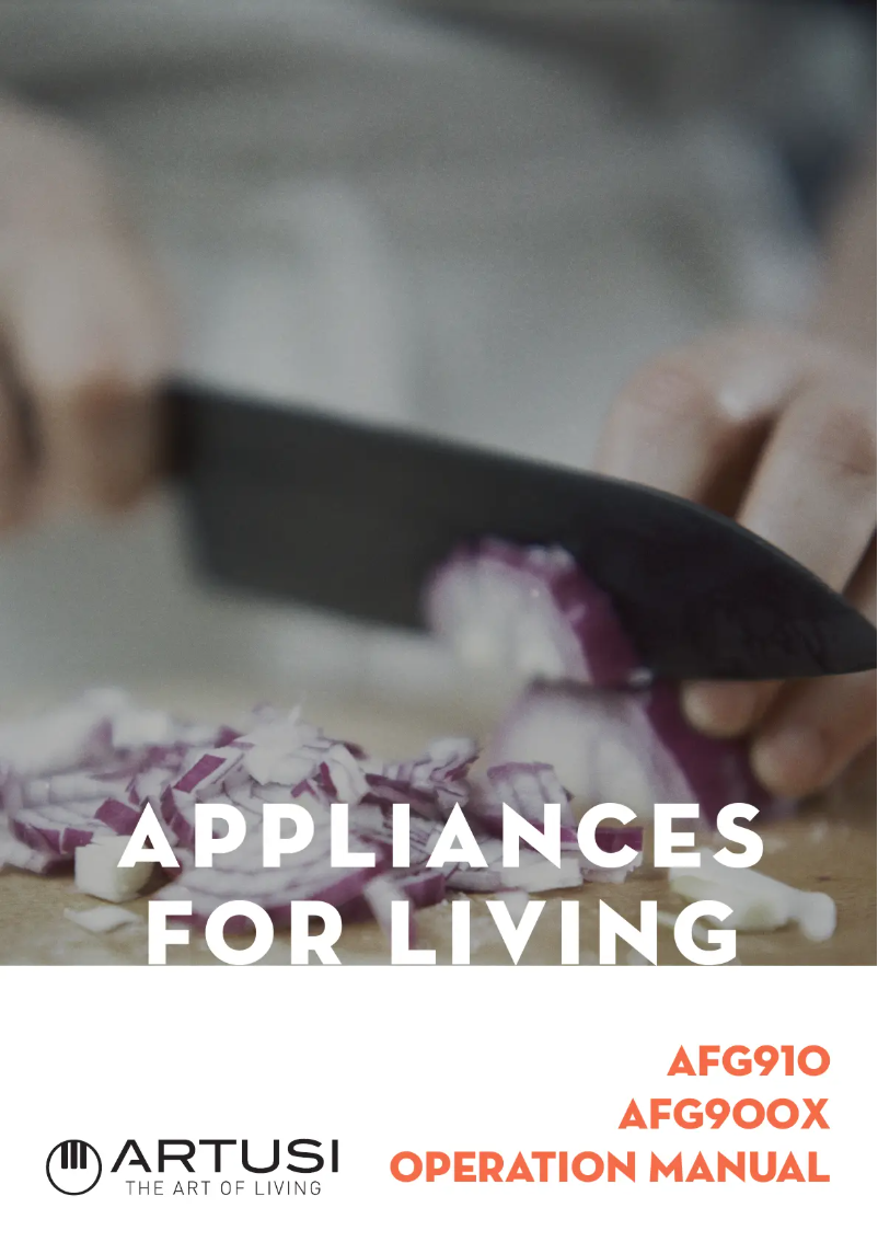 Página 1 del manual Manual de usuario Artusi AFG900X
