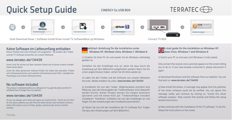 Página 1 del manual Manual de usuario Terratec Cinergy S2 USB Box