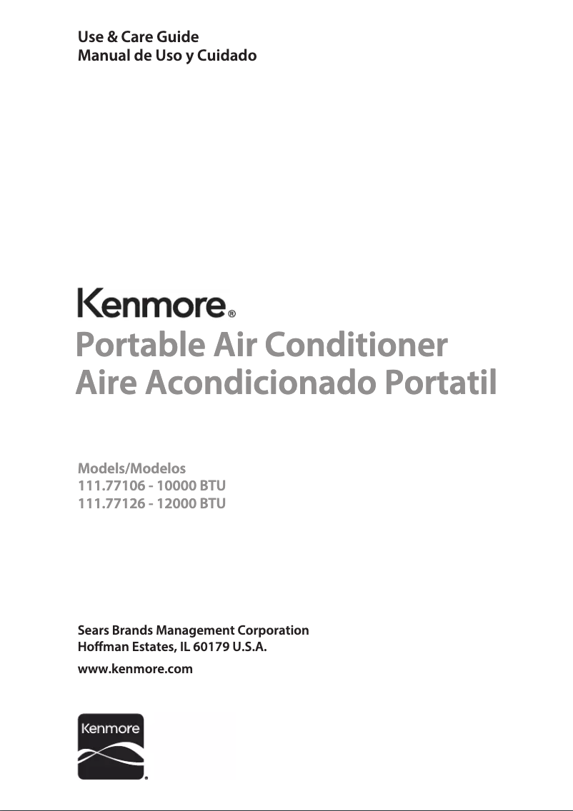 Page 1 de la notice Manuel utilisateur Kenmore 111.77126