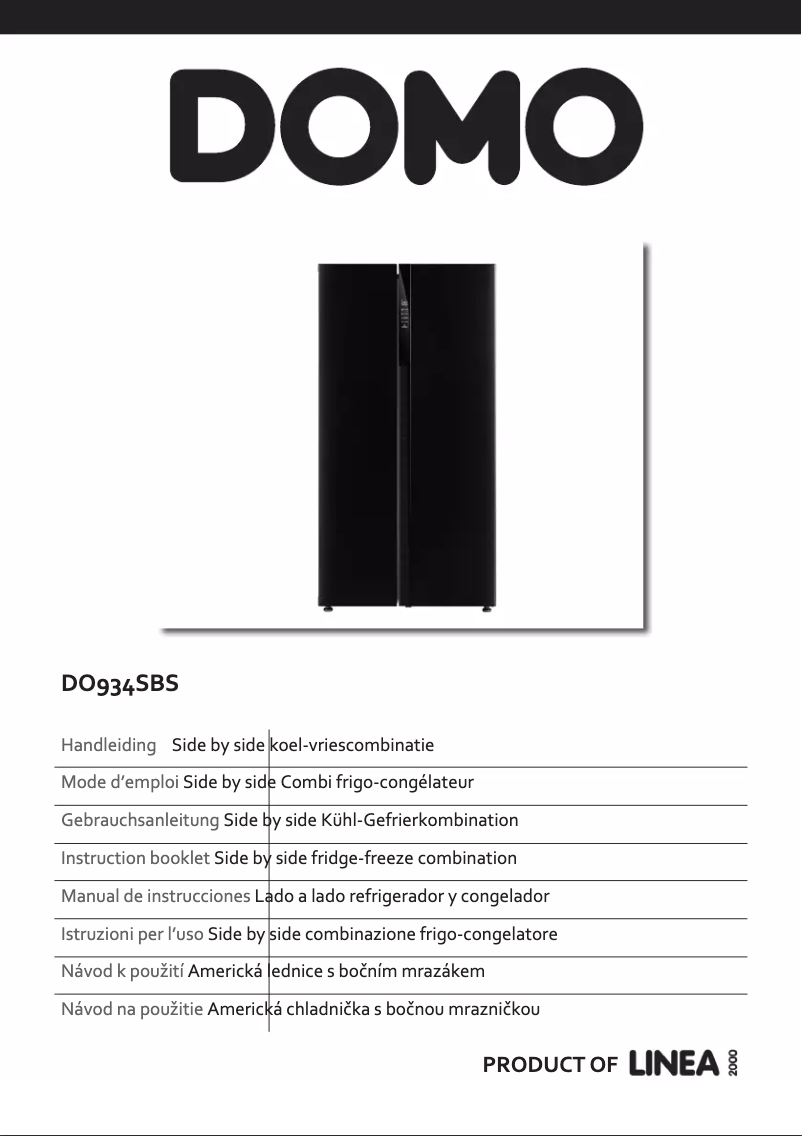 Page 1 de la notice Manuel utilisateur Domo DO934SBS