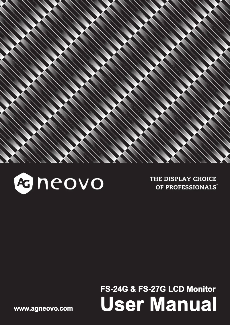 Page 1 de la notice Manuel utilisateur AG Neovo FS-27G