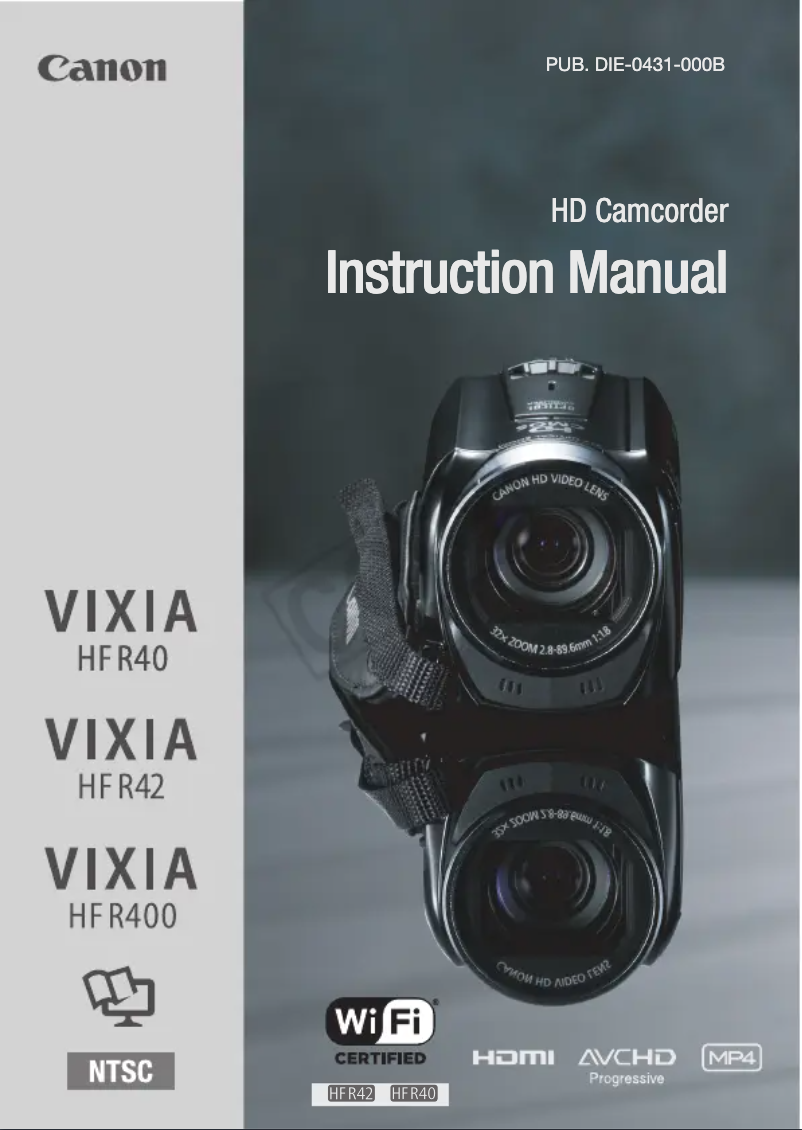 Página 1 del manual Manual de usuario Canon Vixia HF R400