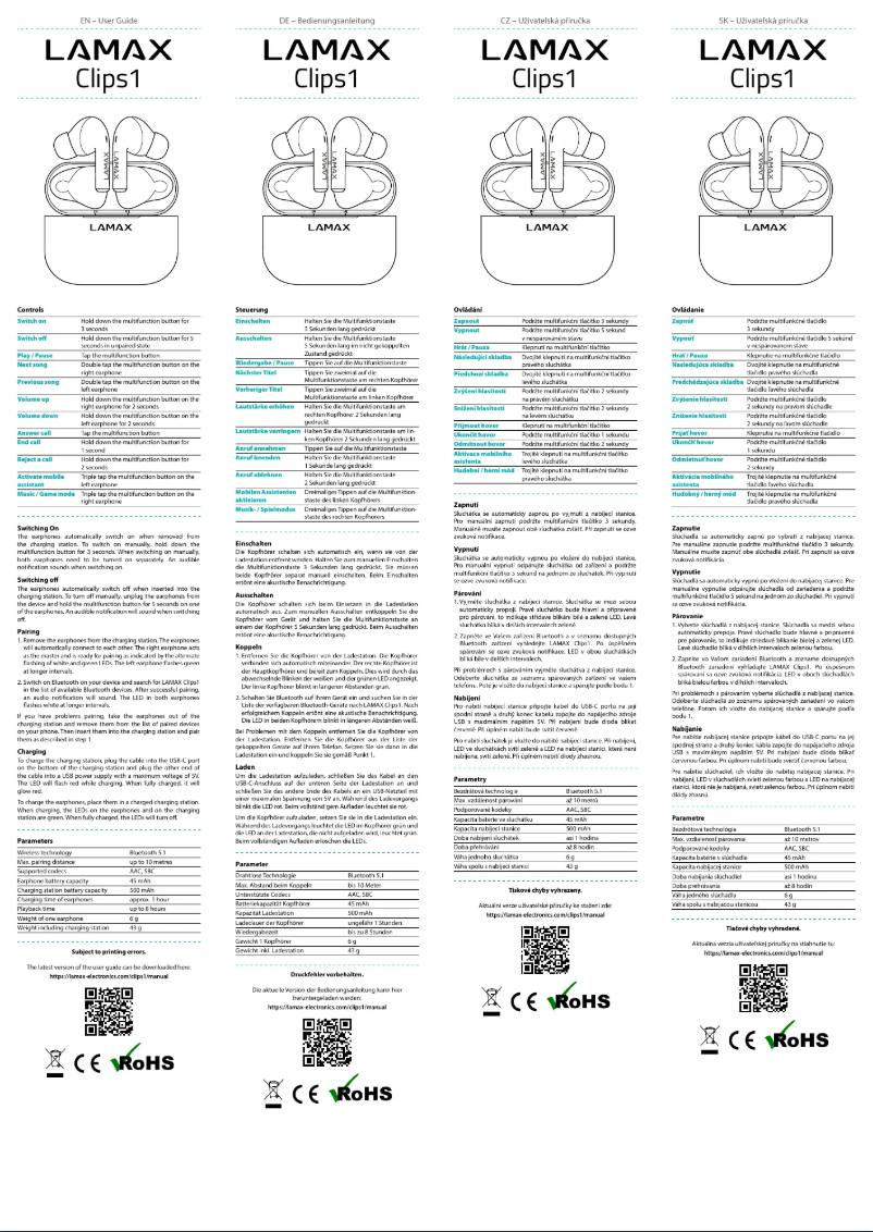 Image de la première page du manuel de l'appareil Clips1