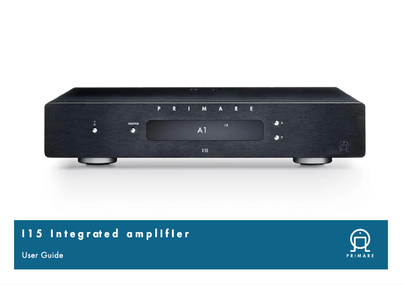 Page 1 de la notice Manuel utilisateur Primare I15 Prisma