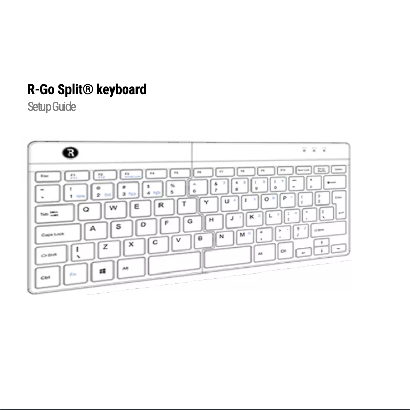 Page 1 de la notice Manuel utilisateur R-Go Tools Split Ergonomic