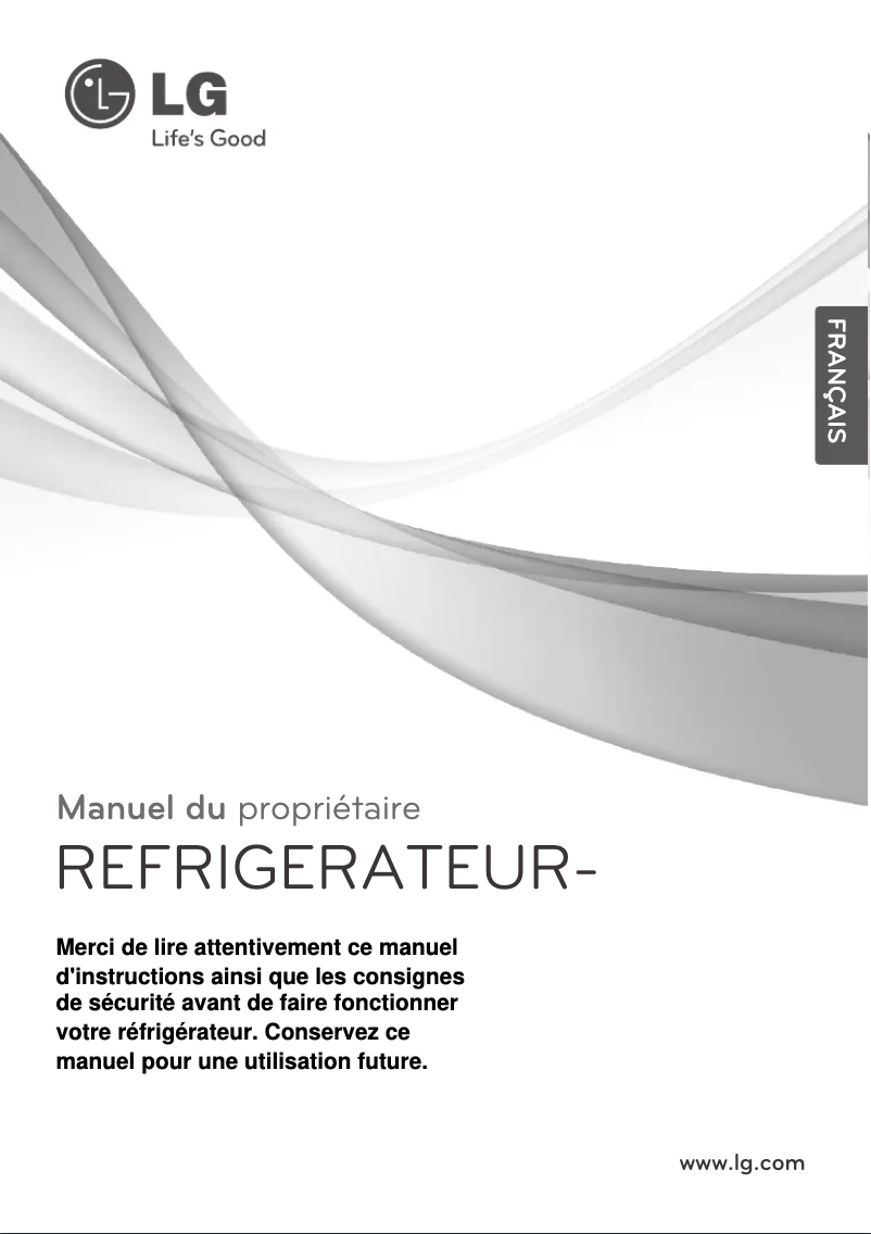 Page 1 de la notice Manuel utilisateur LG GN-Y201SL