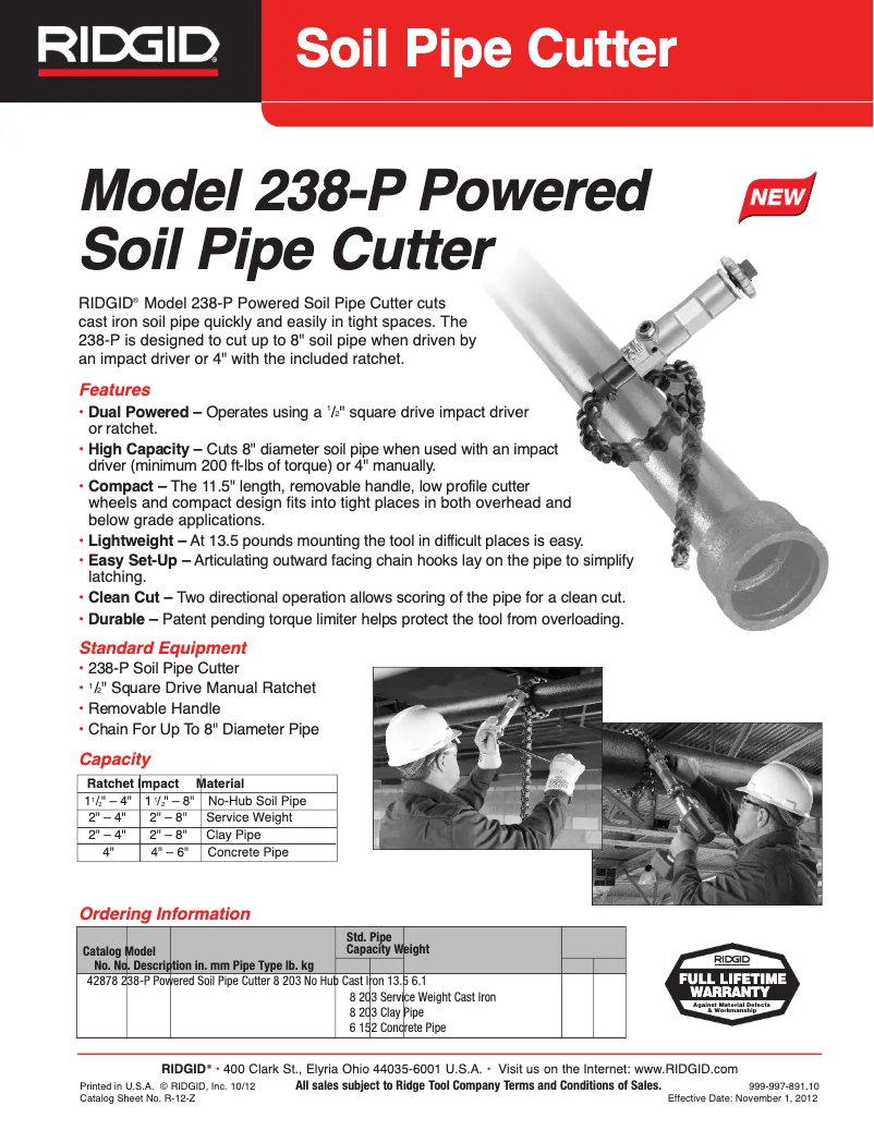 Image de la première page du manuel de l'appareil 238-P