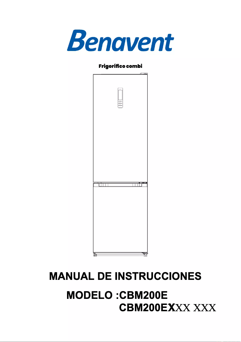 Página 1 del manual Manual de usuario Benavent CBM200EW