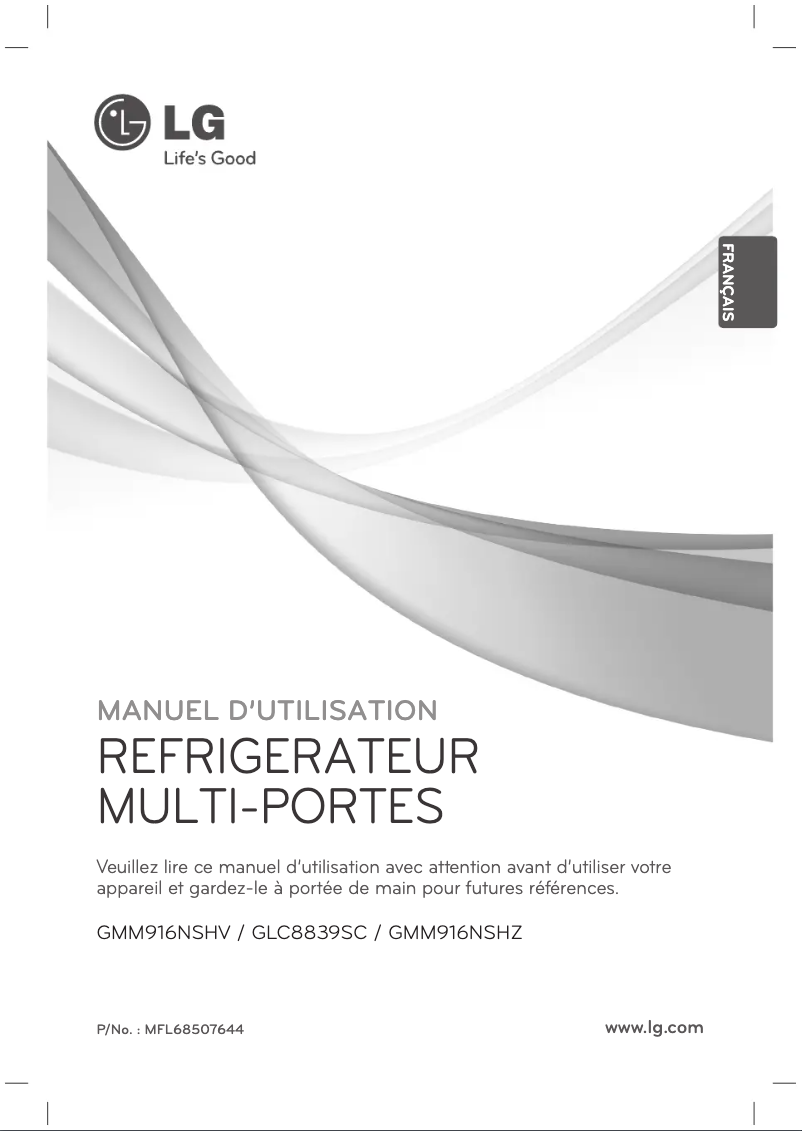 Page 1 de la notice Manuel utilisateur LG GMM916NSHZ