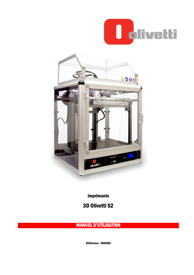 Page 1 de la notice Manuel utilisateur Olivetti 3D S2