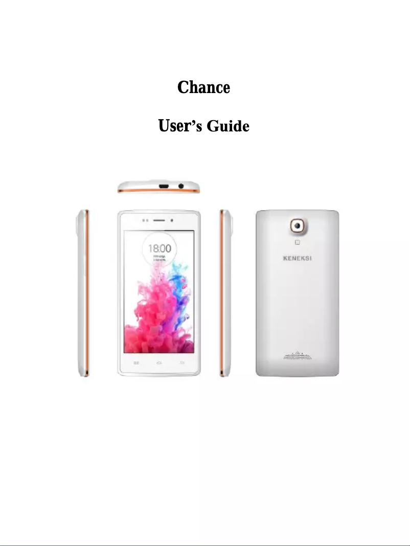 Image de la première page du manuel de l'appareil Chance