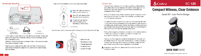 Imagen de la primera página del manual del dispositivo SC 120