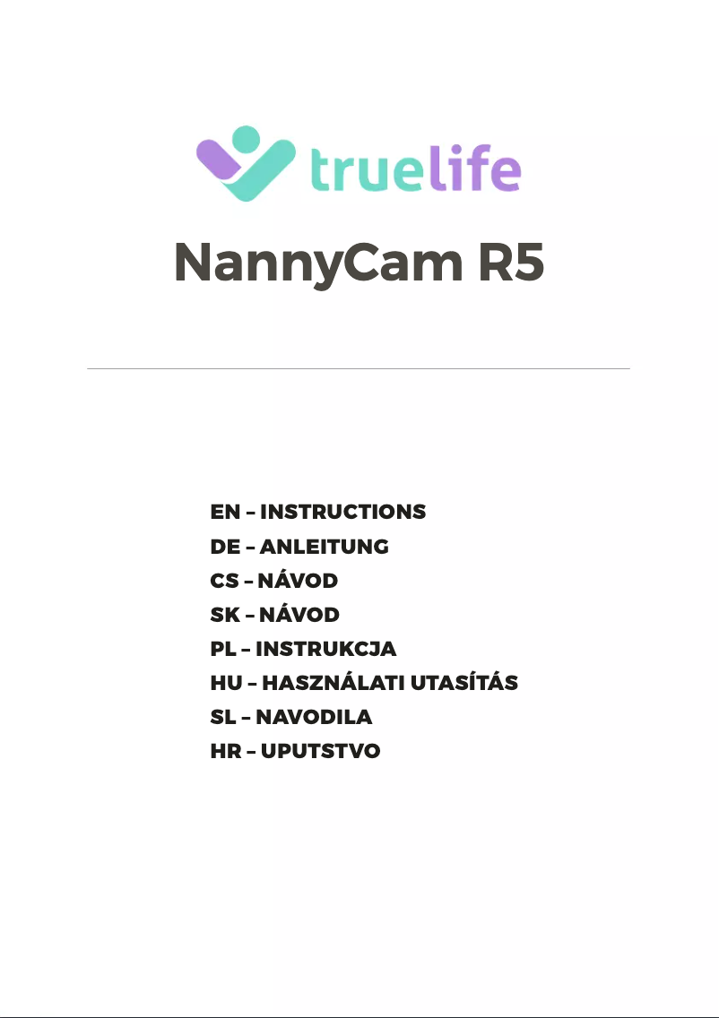Page n°1 - Manuel utilisateur TrueLife NannyCam R5