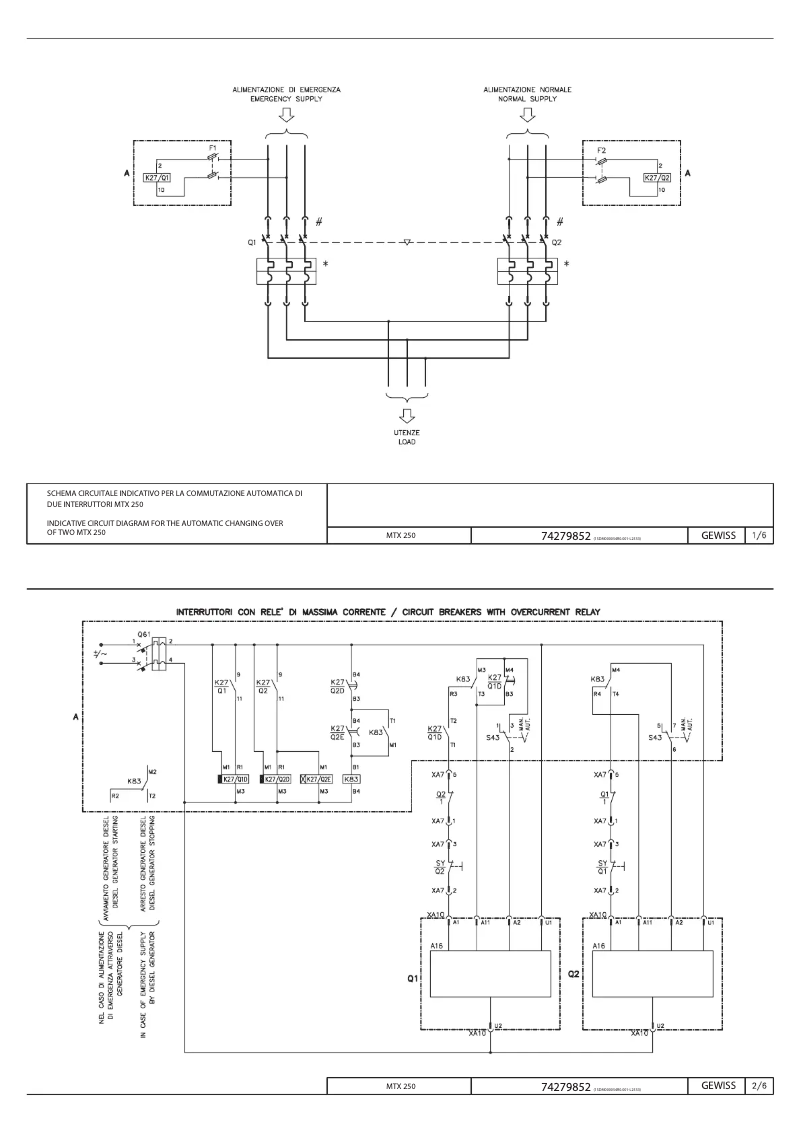 Page 1 de la notice Manuel utilisateur Gewiss GWD8237