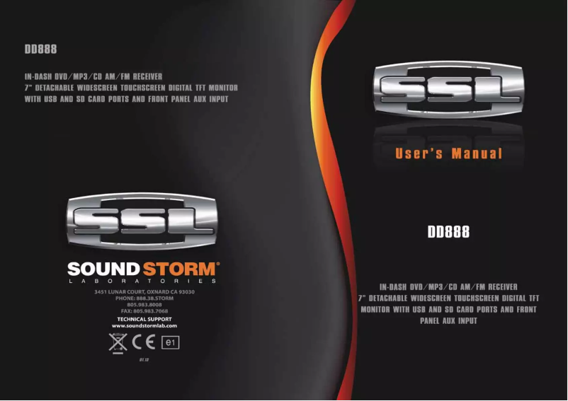 Page n°1 - Manuel utilisateur SSL DD888