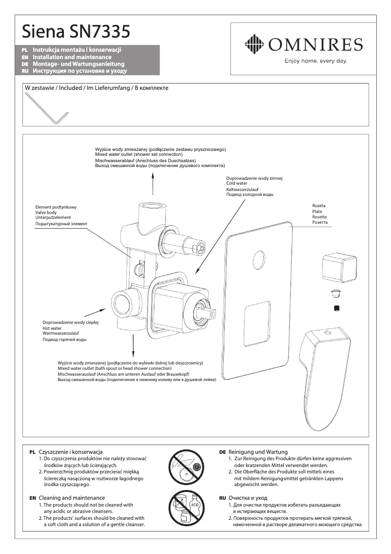Página 1 del manual Manual de usuario Omnires Siena SN7335