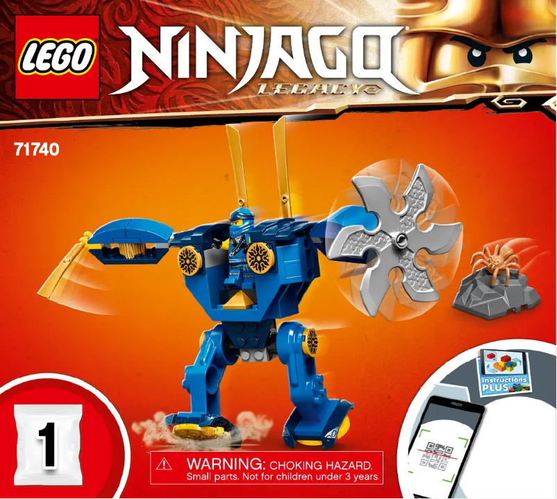 Image de la première page du manuel de l'appareil Ninjago 71740