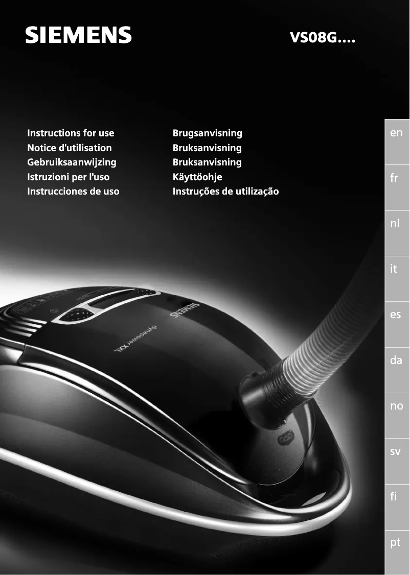 Page 1 de la notice Manuel utilisateur Siemens VS08GP1266