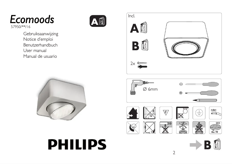 Página 1 del manual Manual de usuario Philips Ecomoods 579503116