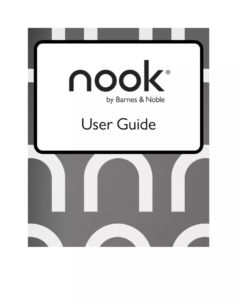 Page n°1 - Manuel utilisateur Barnes & Noble NOOK Simple Touch