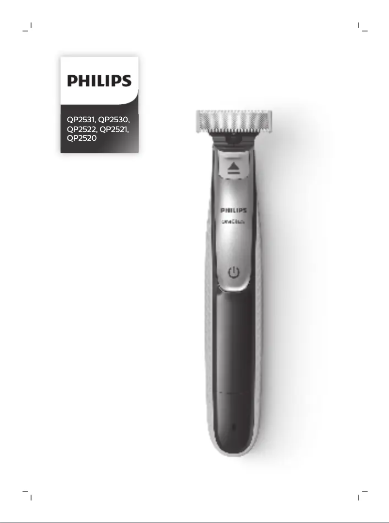 Página 1 del manual Manual de usuario Philips OneBlade QP2520