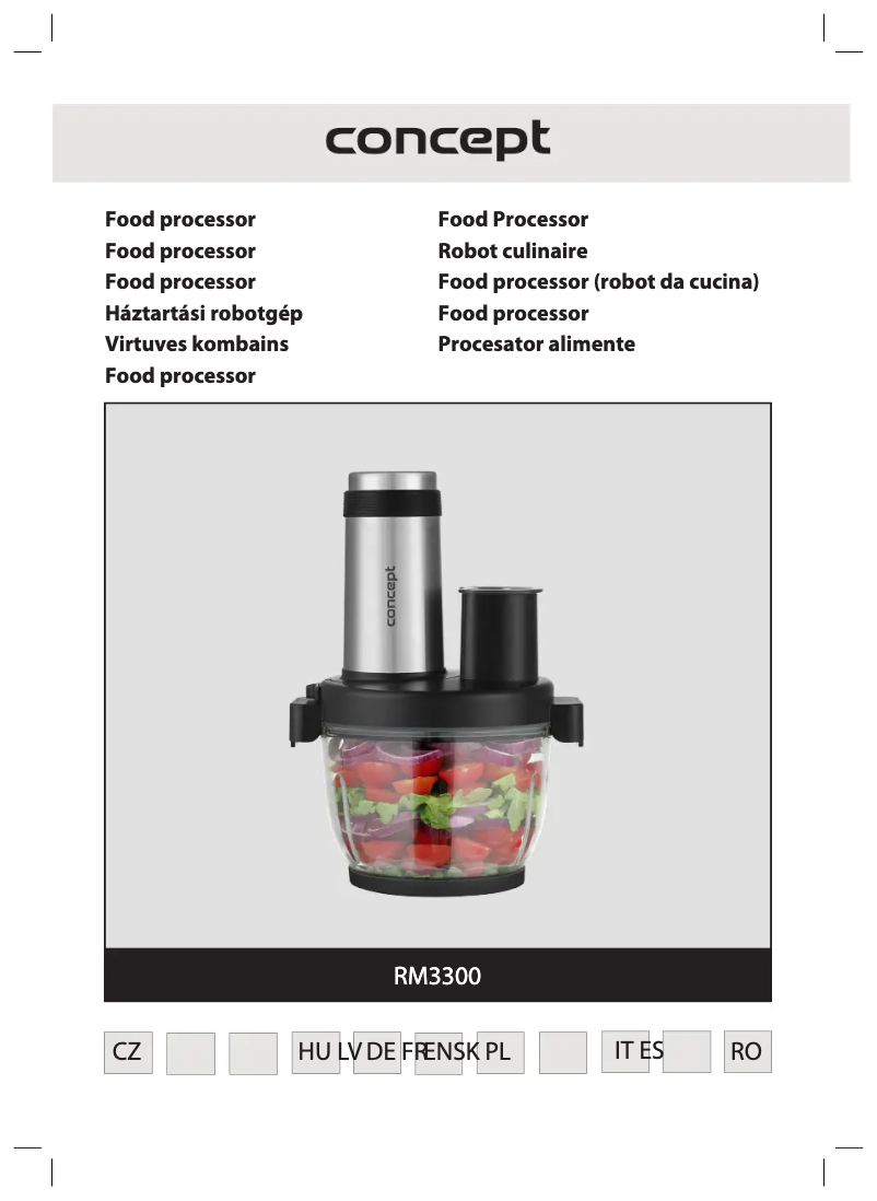 Page 1 de la notice Manuel utilisateur Concept RM3300