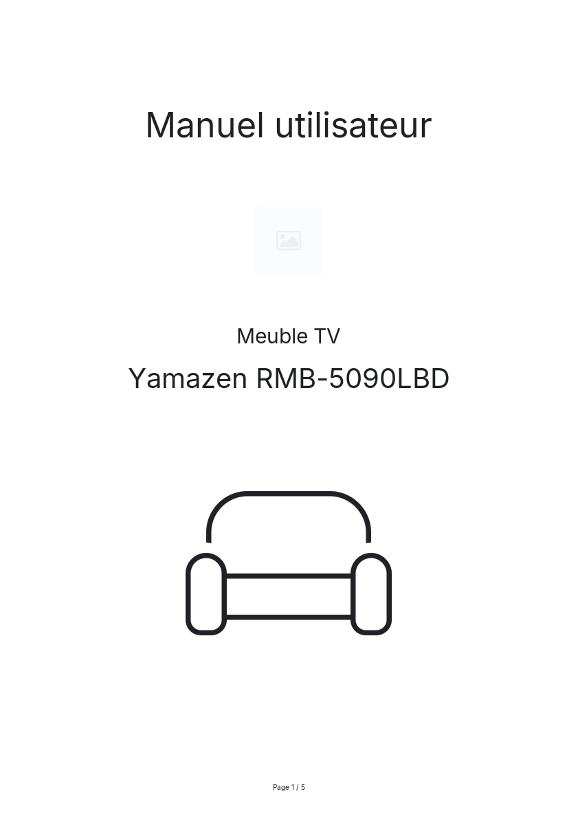 Page n°1 - Manuel utilisateur Yamazen RMB-5090LBD