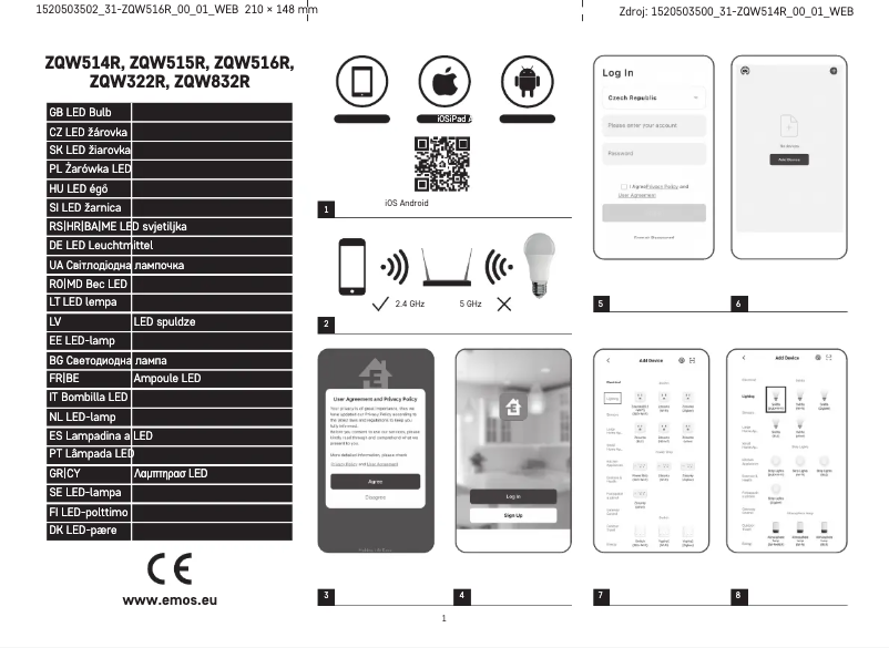Page n°1 - Manuel utilisateur Emos ZQW516R