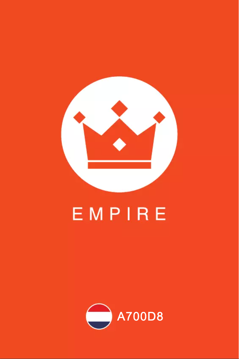 Page 1 de la notice Manuel utilisateur Empire A700D8