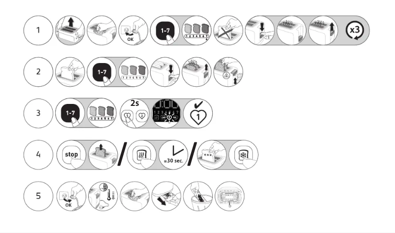 Page 1 de la notice Manuel utilisateur Tefal Smart & Light TT6408
