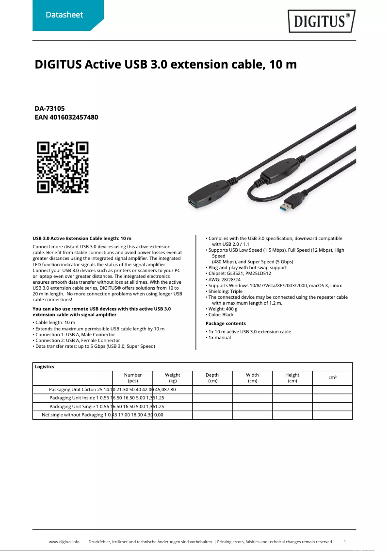 Image de la première page du manuel de l'appareil DA-73105