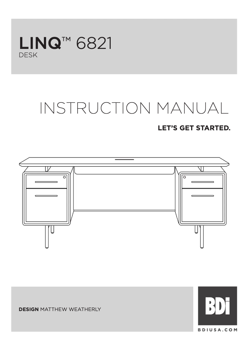 Page n°1 - Manuel utilisateur BDI LINQ 6821